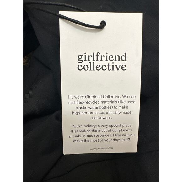 Girlfriend Collective Midnight Tommy Dress 6063 Black Size XS New - Picture 3 of 3